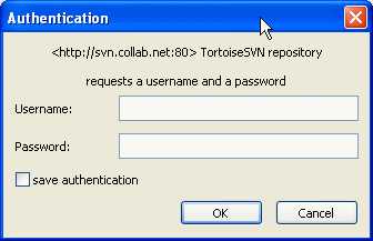 Authentication Dialog