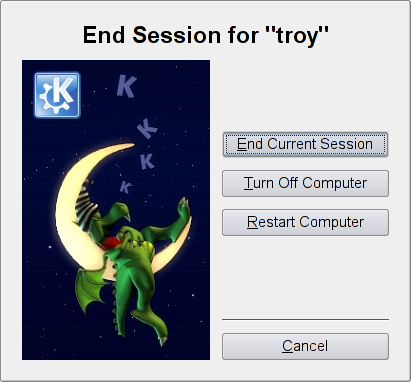 End Session Screen