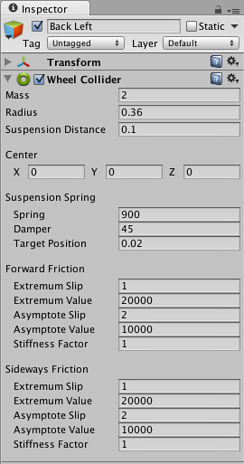 Unity Wheel Collider