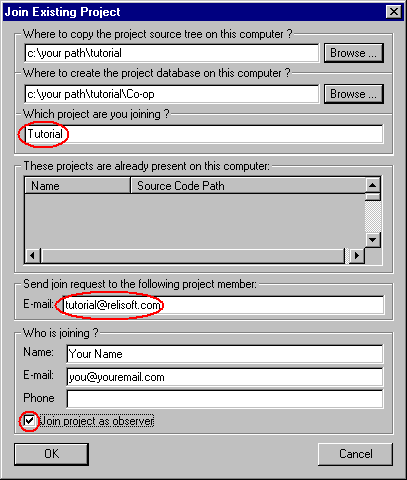 The Join dialog
