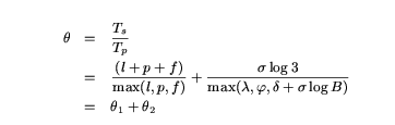 Equation for theta