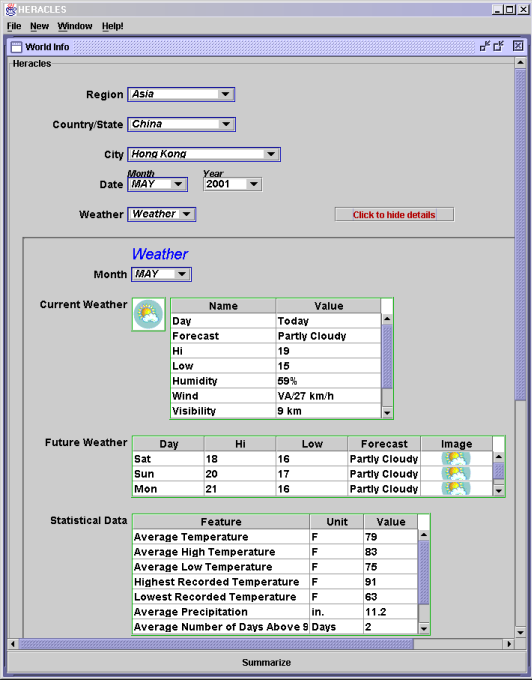 Top-level Template for the WorldInfo Assistant