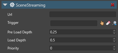 Scene streamer properties