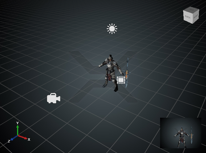 Basic scene in Xenko