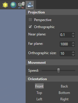 Switch to orthographic