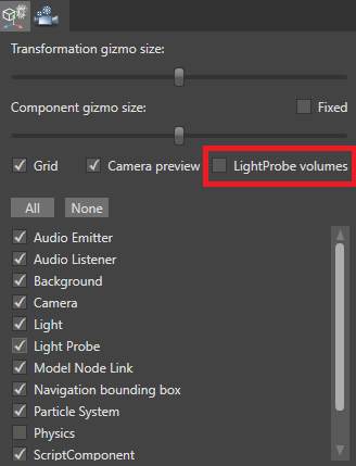 Hide light probe volumes