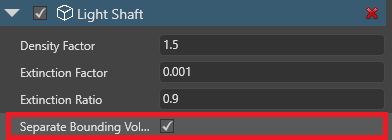 Separate bounding volume
