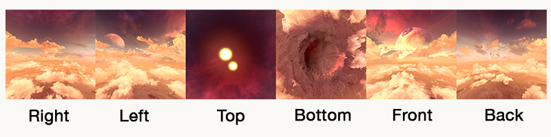 Distant planet skybox