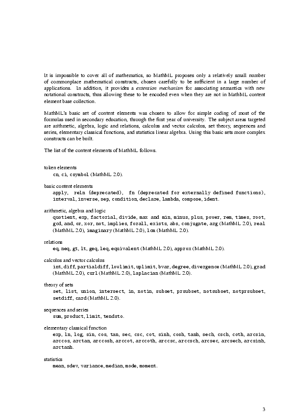DocBook example with MathML (page 3)