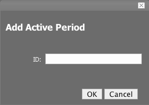 Add Active Period Dialog