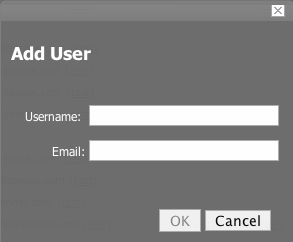 Add User Dialog